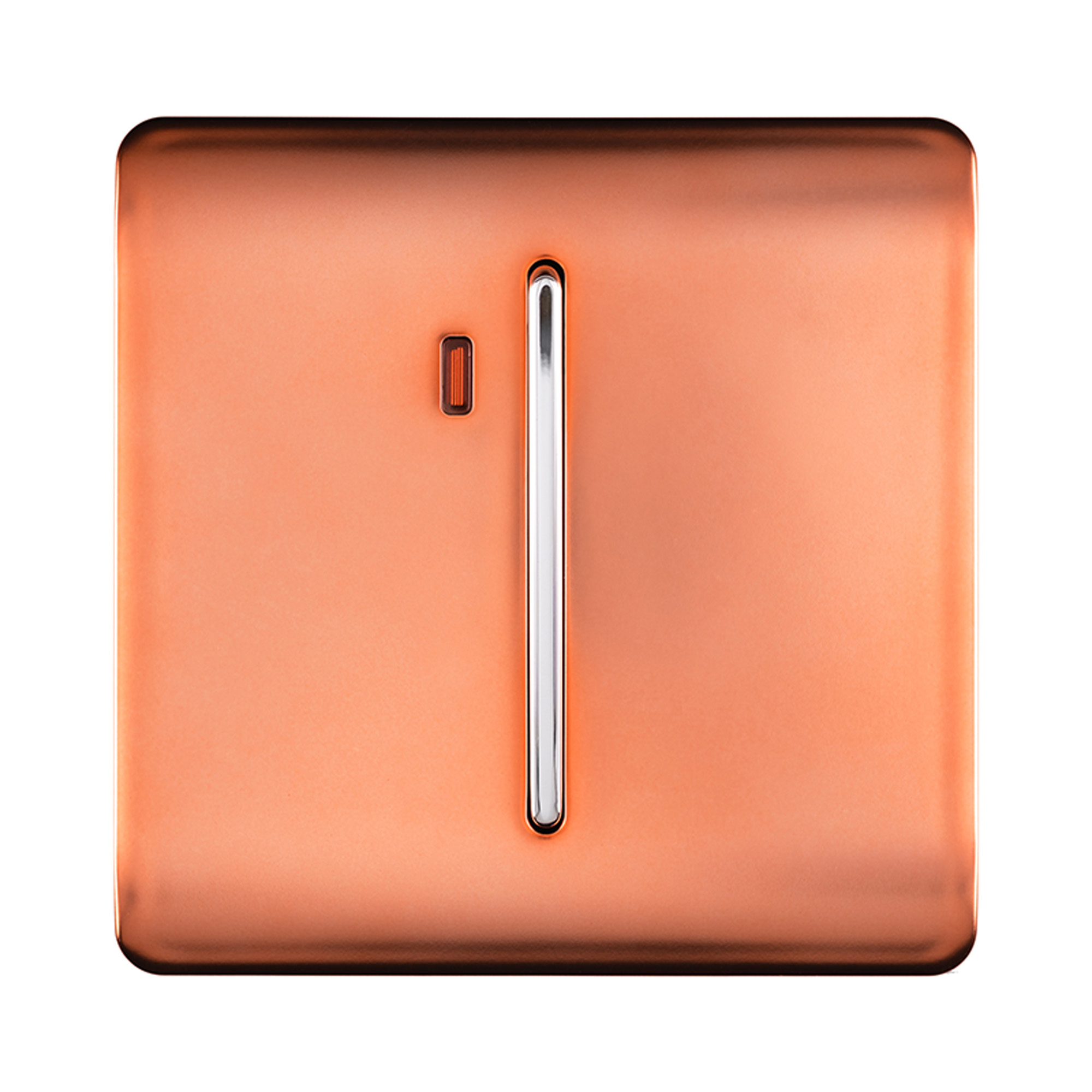 ART-WHS1CPR  20 Amp Neon Insert Double Pole Switch Copper